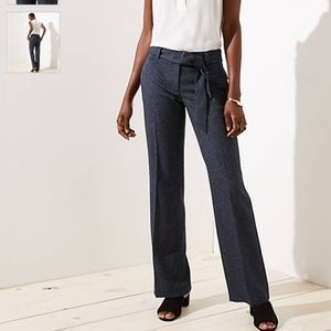 Loft speckled trouser tie waist marissa fit